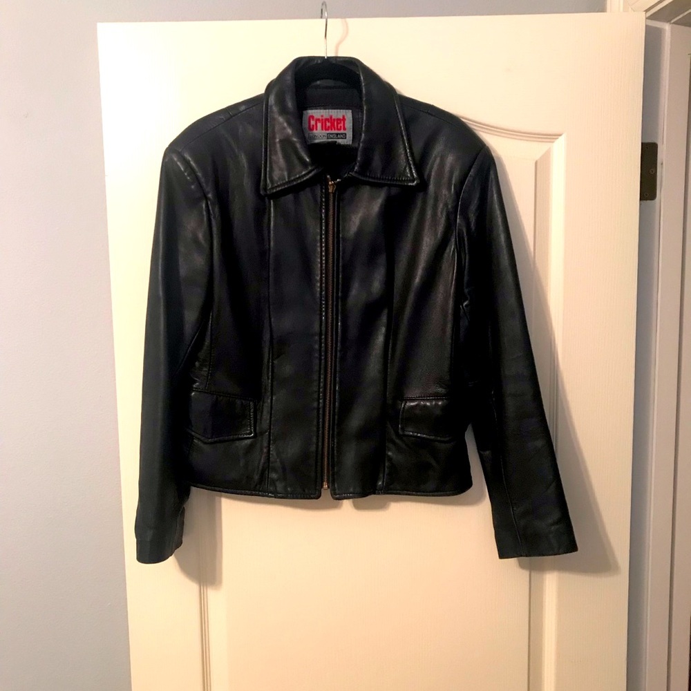 Cricket London England Leather Jacket